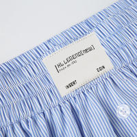 BUNO-Pantalones de encaje a rayas para mujer, Pantalones rectos de pierna ancha con cintura elástica y cordón, ropa de calle holgada para primavera y verano, pantalones de chándal informales - details 13