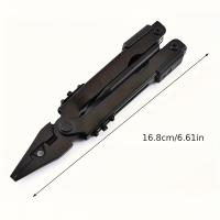 [Alicates multiherramienta 13 en 1] Alicates multiherramienta compactos 13 en 1 - Herramienta plegable portátil de acero inoxidable - Kit de supervivencia al aire libre, camping, pesca, caza con bolsa de transporte - details 3
