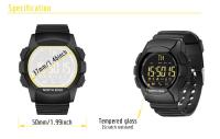 NORTH EDGE AK reloj táctico para hombre 100m impermeable alerta de mensaje entrante - details 9