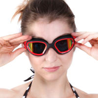 Gafas de natación profesionales para hombres y mujeres, lentes de protección UV antivaho, impermeables, ajustables, de silicona, para piscina - details 1