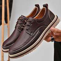 Zapatos informales que combinan con todo para hombre, zapatos bajos de cuero, zapatos de trabajo al aire libre - details 1