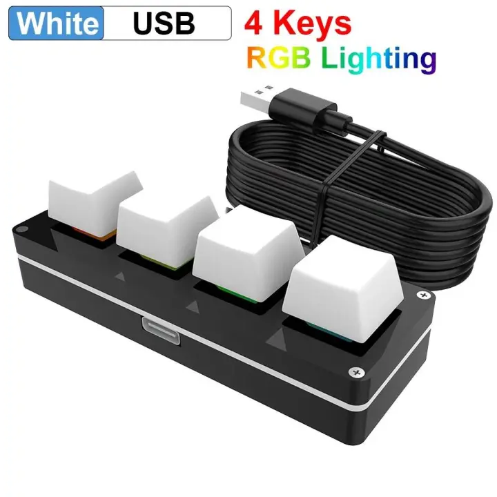 9 teclas 2 perillas Ro teclado para juegos personalizado perilla programable con una sola mano teclado Nical Hotswap Ropad para PS Draw - 1