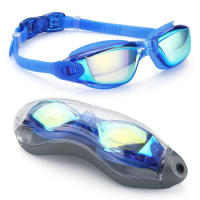 Gafas de Natación para Hombres y Mujeres Protección Anti-enjuague UV Impermeables Silicona Ajustable Ideales para Adultos Diving Glasses - details 11