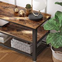Gabinete Industrial para TV de hasta 43 Pulgadas, Soporte para TV, Consola, Mesa de Centro Pequeña con Marco de Metal, para Dormitorio de Sala, Color Negro, 100 cm - details 7