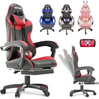 Silla Gaming Profesional con Masajeador - Silla de Oficina Ergonómica con Reposapiés, Altura Regulable y Respaldo Abatible - Silla Gamer para Juegos - details 7