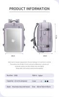 Mochila de Viaje para Mujer 16 Pulgadas Laptop Compatible Impermeable con Bolsa para Zapatos - details 3
