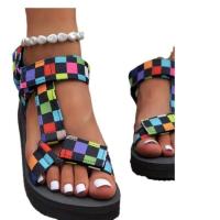 Sandalias planas de verano para mujer, zapatos con estampado, sandalias para mujer - details 3