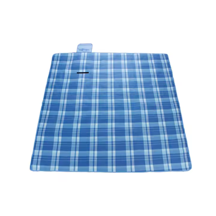 Manteles individuales y posavasos, manta de Picnic impermeable, alfombrilla de forro polar con aislamiento térmico para exteriores, asa de transporte incluida - 1