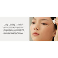 Long lasting moisture, ginseng, deep hydration, deep layers of skin