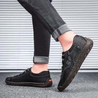 Zapatos informales de cuero hechos a mano para hombre, mocasines de invierno con piel, zapatos cómodos para caminar, zapatos planos para hombre, gran oferta - details 19