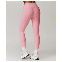 Leggings de yoga de cintura alta para mujer, pantalones deportivos de compresión con logotipo personalizado, leggings para correr, yoga y gimnasio - details 6