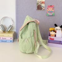 Mochila con cordón de fresa de Color dopamina, mochila de nailon de frutas de estilo coreano, bolsa para libros, bolso de hombro para viajes y senderismo - details 11