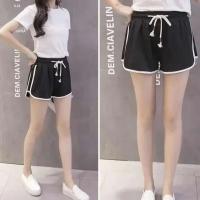 NOVEDAD DE VERANO 2025, pantalones cortos deportivos de cintura alta para mujer, cómodos, informales, sueltos, de secado rápido, pierna ancha, pantalones cortos de Yoga transpirables - details 1