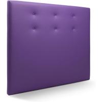 Cabecero de Cama tapizado en para Camas de 90 y 105 (115 x 120 cm) Polipiel Morado - details 0