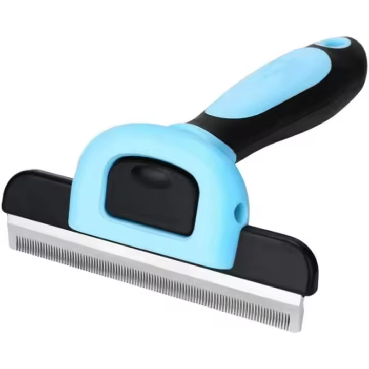 Cepillo para perros para el cuidado de mascotas - Peine para desenredar y deslanar para perros pequeños, medianos y grandes, gatos y caballos - Elimina el pelo suelto - 1