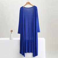 Modal Largo Cardigan Suéter de Algodón para Mujeres Abrigo Casual de Colores 12 - details 2