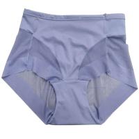 Ropa interior de mujer de cintura alta sin costuras con control abdominal, levantamiento de cadera, ropa interior invisible de seda helada - details 6