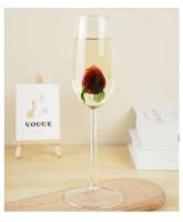 1 pieza Cute Rose wer 450 ml 15 oz copa de vino tinto 200 ml 7 oz copa de flauta de champán - details 5