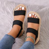 Nuevas sandalias minimalistas con cuña y slingback para exteriores, sandalias ligeras de verano, de color sólido, con suela gruesa, zapatos de mujer, sandalias femeninas - details 6