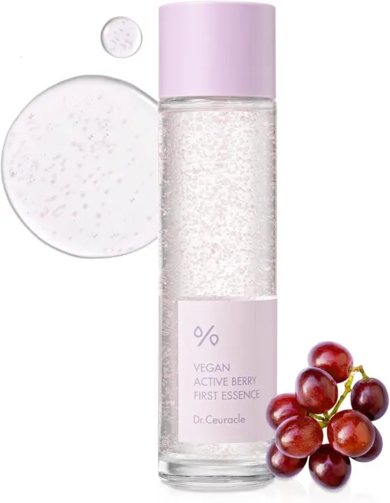 leegeehaam Dr.Ceuracle Vegan Active Berry Primera Esencia (150 ml / 5,07 fl. oz.) - Sérum Hidratante Antioxidante con Resveratrol - 1