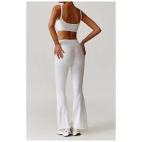 Botas de cintura alta con logotipo personalizado, pantalones acampanados para mujer, elásticos, transpirables, para gimnasio, fitness, baile, leggings de entrenamiento - details 8