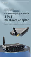 DAC-transmisor receptor con Bluetooth 5,1, adaptador de Audio inalámbrico de 3,5 MM, AUX, RCA, Coaxial óptico, u-disk, convertidor Digital a analógico - details 0