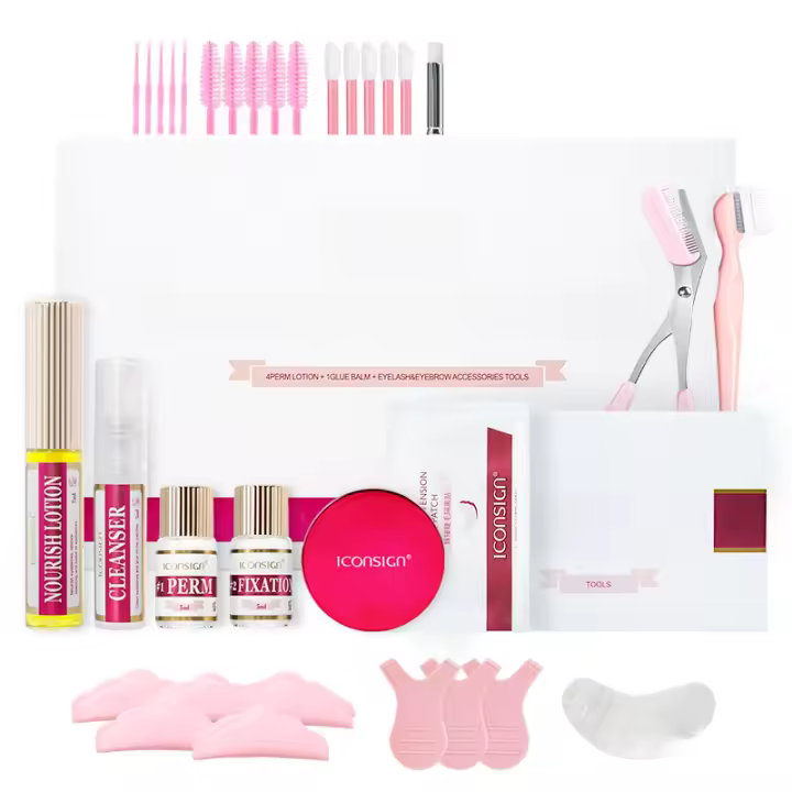 Kit de Elevación de Pestañas y Cejas ICONSIGN 2IN1 Duración de 6-8 Semanas Mejorador de Mascara - 1