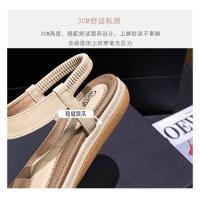 Sandalias Planas para Mujer 2025 Chanclas de Playa con Hebilla Metálica y Bordado - details 6