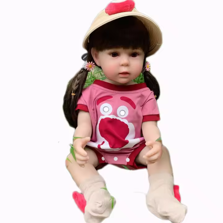 BZDOLL-Muñeca Reborn de silicona de cuerpo completo, juguete realista de 55cm, 22 pulgadas, princesa recién nacida, casa de juegos, regalo de cumpleaños - 1
