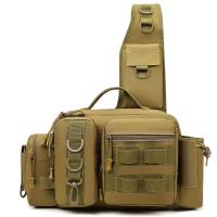 Bolso de cintura versátil para hombres, bolso de pecho, bolso cruzado de hombro para exteriores, bolso para cañas de pescar, bol - details 9