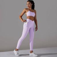 Conjunto de Yoga para Mujeres Sports Bra con Bolsillos, Leggings de Levantamiento de Glúteos, Zapatillas de Correr - details 20