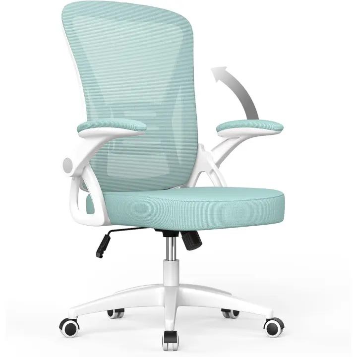 Ergonómica con Reposacabezas Ajustable y Soporte Lumbar, Respaldo de Malla Transpirable, - 1