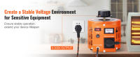 SucceBuy Transformador de voltaje variable automático, fuente de alimentación con regulador de voltaje de CA con fusibles y control térmico para el hogar, la industria, la oficina, certificado CE - details 0
