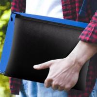 Bolsa para documentos ignífuga resistente a altas temperaturas, cuadrada con cremallera, bolsa de almacenamiento segura contra incendios, 4 tamaños, multiusos - details 5