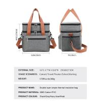 Bolsa de almuerzo multifuncional de doble capa para mujeres y hombres, fiambrera de Picnic de viaje de gran capacidad con correa para el hombro - details 4