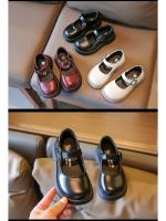 Zapatos de cuero de Color liso para niña, calzado escolar informal, Color negro, princesa Lolita, Mary Janes - details 8