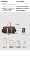 Bolso de viaje de salida para mujer, bolso de negocios portátil, equipaje de gran capacidad, bolso de mano simple, bolso de nacimiento. - details 1