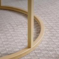 Conjunto de Mesa de Centro Redondo de Madera Tables de Café y Té-Claro - details 30
