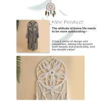 Tapiz Atrapasueños Boho de Macramé Arte Tejido a Mano con Algodón Orgánico - details 1