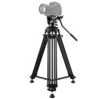 PULUZ-videocámara profesional de alta resistencia, trípode de aleación de aluminio con cabezal de arrastre fluido para cámara DSLR / SLR - details 0