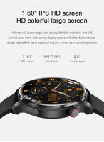 2024 nuevo reloj inteligente de llamada Bluetooth de pantalla de alta definición de 1,6 pulgadas GPS masculino rastreador de fitness deportivo reloj impermeable reloj inteligente NFC para Android Ios reloj de monitoreo de azúcar en sangre - details 3