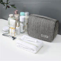Bolsa De Viaje Portátil Para Hombres Y Mujeres Organizador De Maquillaje Impermeable De Tela Oxford Con Almacenamiento Y Bolsillo Para Artículos De Higiene - details 5