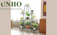 UNHO Estanterias para Plantas de Metal Soporte Escalera Macetas Decorativo 93x25x129cm - details 0
