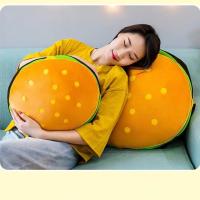 Cojín Creativo de Peluche de Hamburger Suave y Esponjoso Regalo de Cumpleaños para Niños Diseño Francés de Fritos y Pizza Unisex - details 3