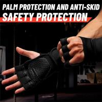 Guantes de Gimnasio Antideslizantes Soporte de Muñeca para Levantamiento de Pesas y Crossfit - details 12