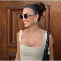 Vestido largo elegante liso con cuello cuadrado, vestidos de cintura alta con dobladillo A-e y espalda descubierta a la moda, novedad de primavera 2025, batas informales para vacaciones - details 11