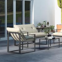Jardín de Mesh Negro Poliéster Conjunto de Mobiliario Exterior para 4 Personas - details 7