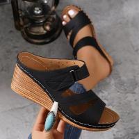 zapatos de zapatilla de tacón de cuña de verano para mujer - details 5