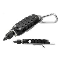 Mini destornillador multifuncional para exteriores EDC, forma de llavero, herramienta de reparación de acero portátil - details 2