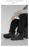 Nuevos zapatos de senderismo para senderismo de caña baja para ocio al aire libre, zapatos de hombre de suela gruesa que aumentan - details 12